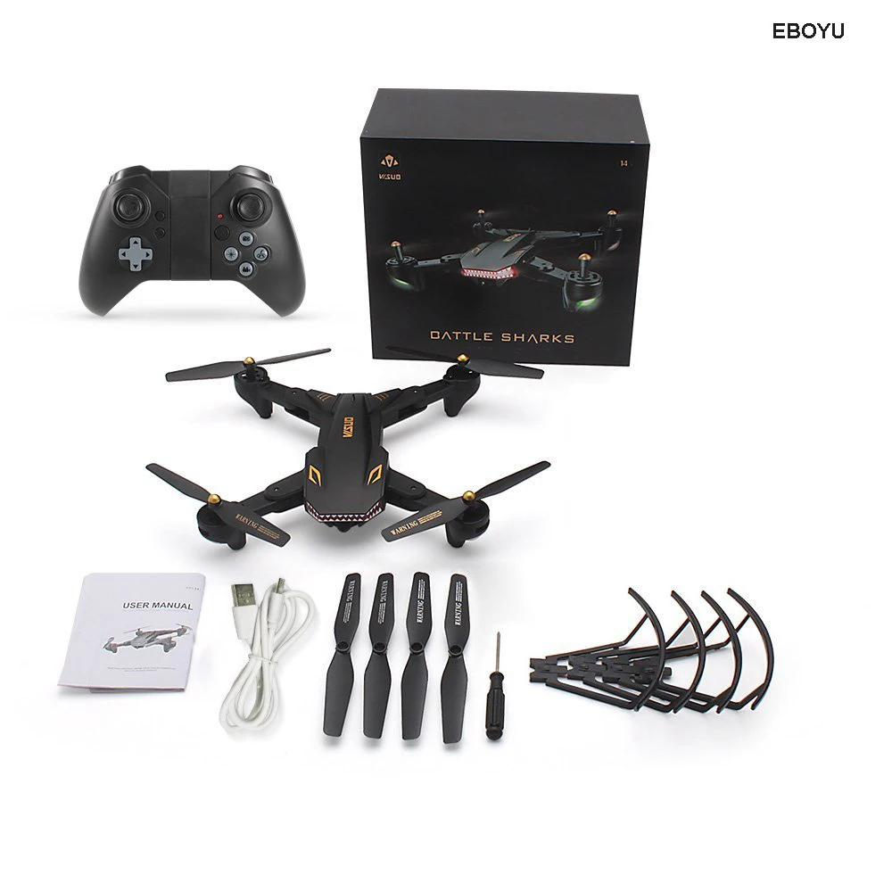 EBOYU XS809S-HD-G 720P широкоугольная HD камера Wi-Fi FPV складной Дрон с одним ключом возврат
