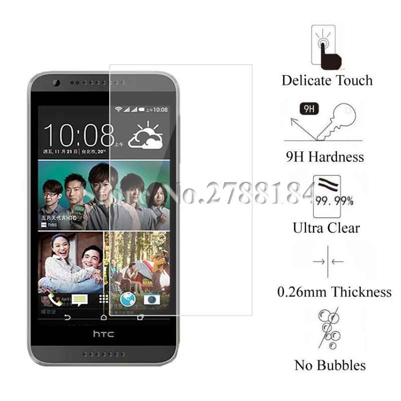 2 шт 9H Премиум Закаленное стекло для htc Desire 620 620G защита экрана закаленное защитная пленка, стекло для htc Desire 620g