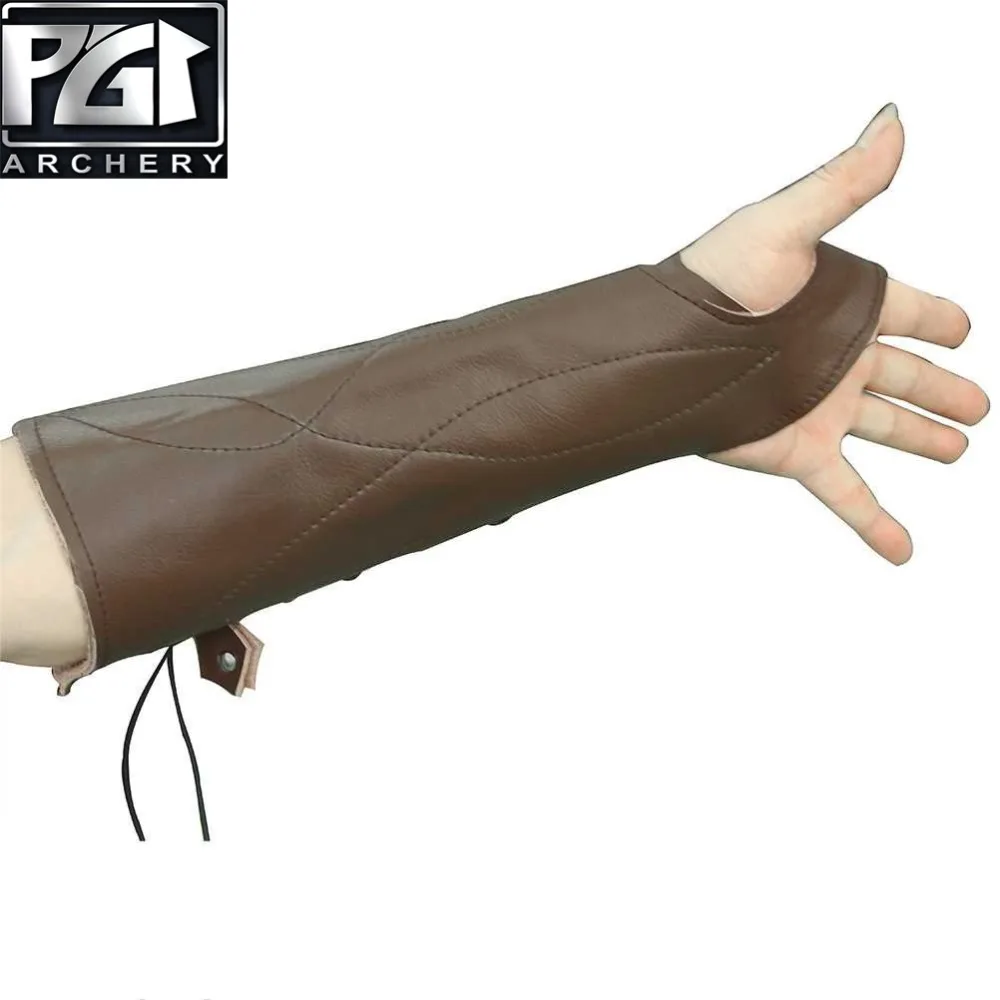 PG1ARCHERY Archery Arm Guard для охоты на лук унисекс кожаный защитный кронштейн рук перчатки
