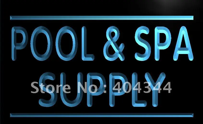 

LK083- Pool & Spa Supply Display Light Sign home decor crafts