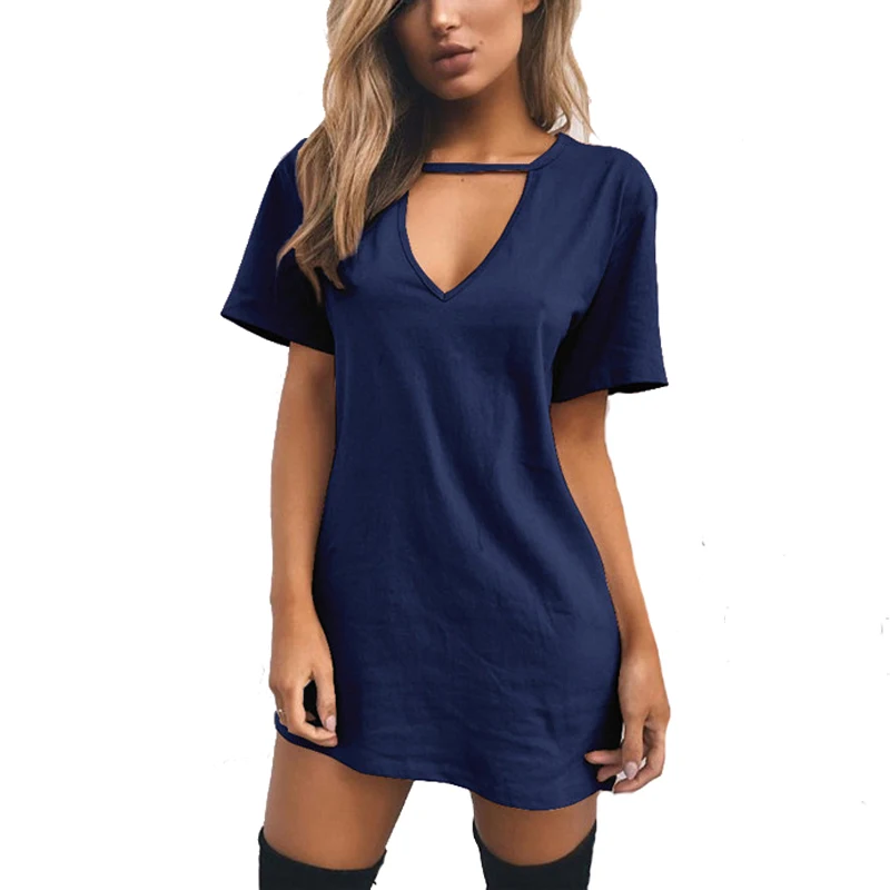 Rogi Women T-Shirt Tops 2019 Sexy V-Neck Harajuku Cotton Tee Shirt Femme Short Sleeve TShirts Ladies Long Top Plus Size 5XL | Женская