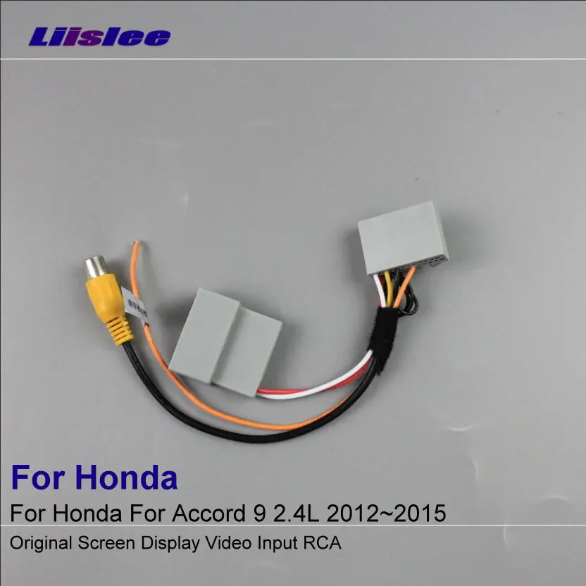 Автомобильная камера заднего вида RCA адаптер провод для Honda Accord 9 2.4L 2012 ~ 2015