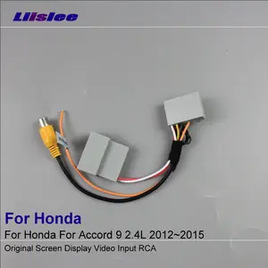 Автомобильная камера заднего вида RCA адаптер провод для Honda Accord 9 2.4L 2012  2015 оригинальный RCA конвертер-соединитель кабель