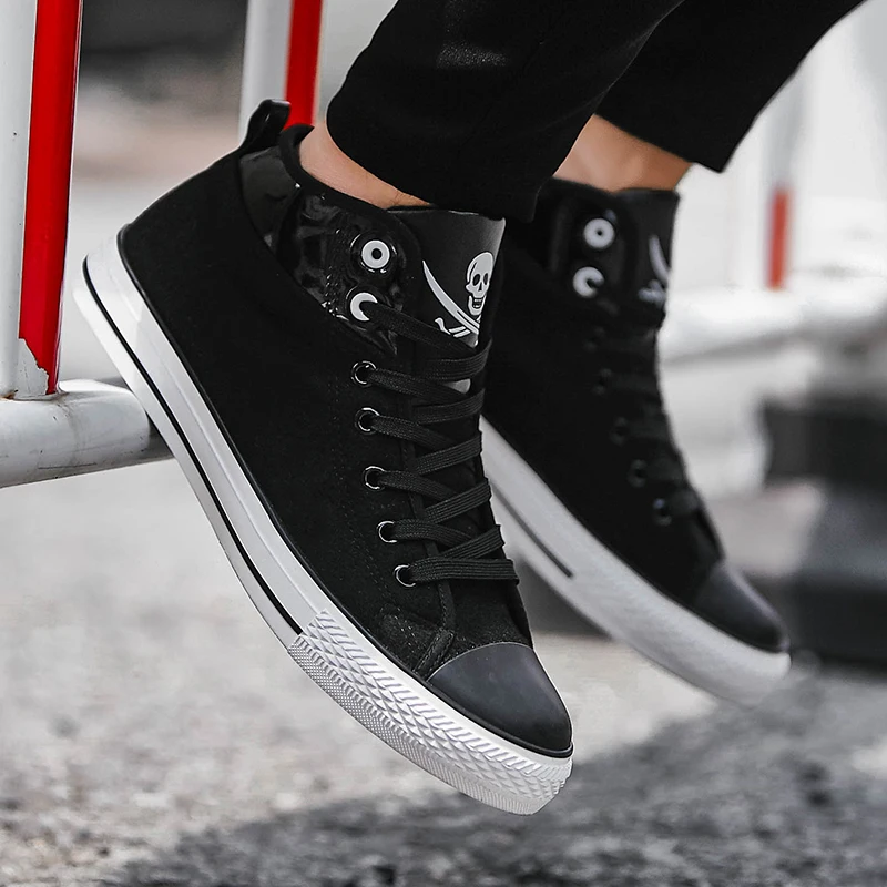 Классика Холст Обувь для скейтбординга мужские кроссовки 9908 Кружево Up
