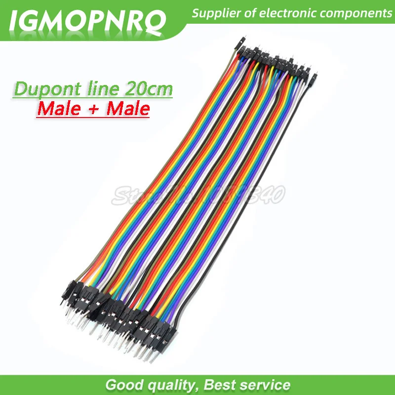 M-M(20CM) 120 шт 40PIN 20 см Dupont линия мужчин и женщин+ Женский и женский Перемычка Dupont провод кабель для Arduino DIY KIT GMOPNRQ - Цвет: M-M(20CM)