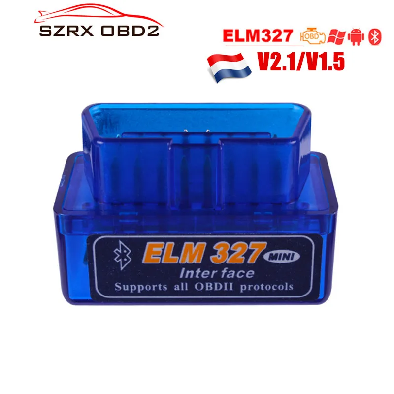 ELM327 OBD2 Bluetooth V1.5 V2.1 Bluetooth автомобильный диагностический инструмент ELM 327 V1.5 OBD 2 код сканер Работа Android Windows 12 В дизель