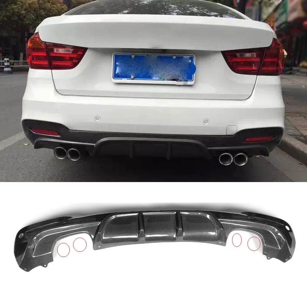 F34 GT диффузор заднего бампера из углеродного волокна для BMW 328i 330i 335i 340i M sport 4 двери