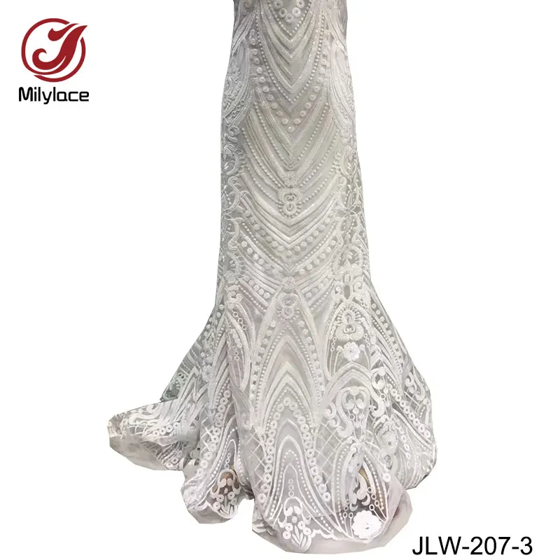 Sequins lace fabric african tulle high quality french net nigerian shiny ankara for party JLW-207 | Дом и сад