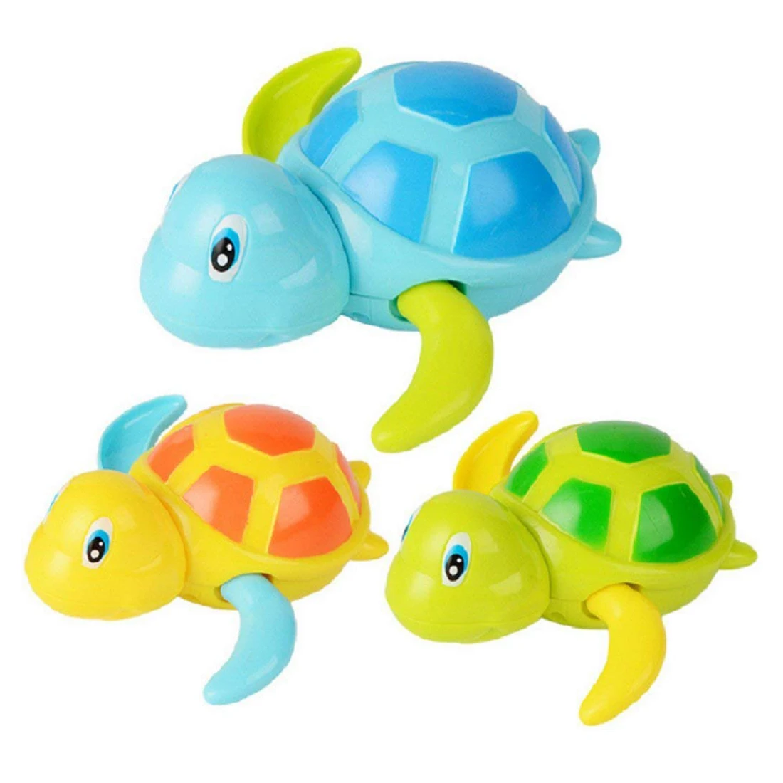 

Baby Bathing Bath Swimming Tub Pool Toy Cute Wind Up Turtle Animal Bath Toys Set for Kids,Pack of 3