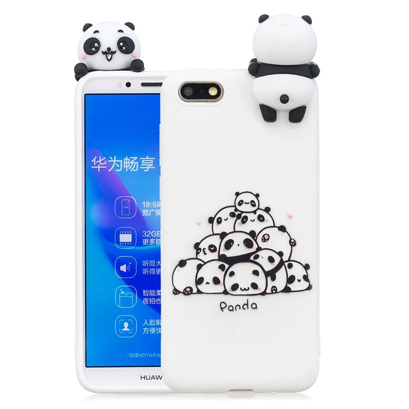 Чехол для Honor 7A, чехол для huawei Honor 7A dua-l22, милый силиконовый чехол с 3D пандой и единорогом для funda huawei Y5, чехол для женщин 5,45 дюймов - Цвет: 12