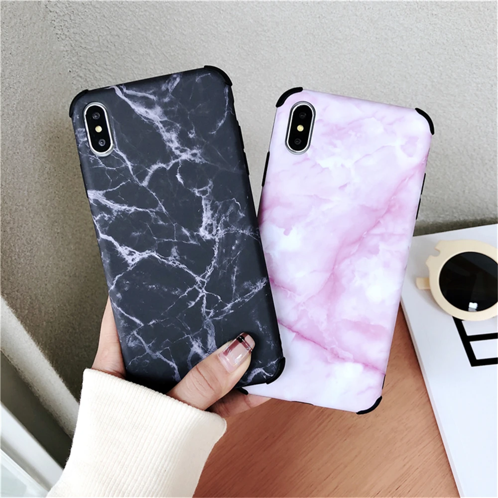 Luxury Marble Phone Case For iPhone 8Plus X 7 6 6S 8 Plus S MAX XR Anti-fall Original Silicone Coque |