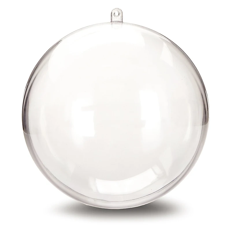 Hot sale 10pcs 8CM Romantic Design christmas decoration tree Ball Can Open Plastic Christmas Clear Bauble Ornament Gift Present |
