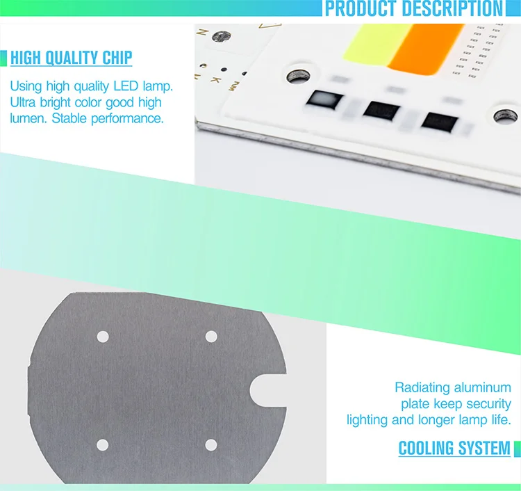 Светодиодный RGB COB Чип красочный светильник 30 Вт 220 230 В умный IC светодиодный светильник для DIY Точечный светильник красный зеленый синий чередование декоративная лампа