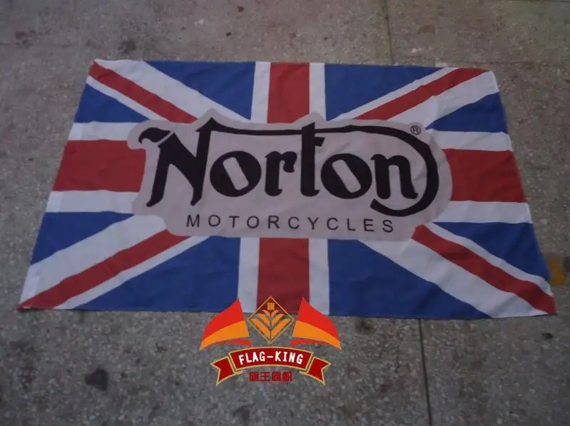 Norton Гоночный флаг norton баннер 100% полиэстер 90*150 см king|racing flag|flag kingking flag |