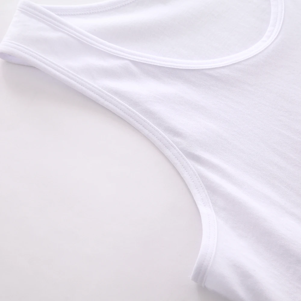 Мужская майка 100% хлопок мужская без рукавов однотонная нательная с круглым