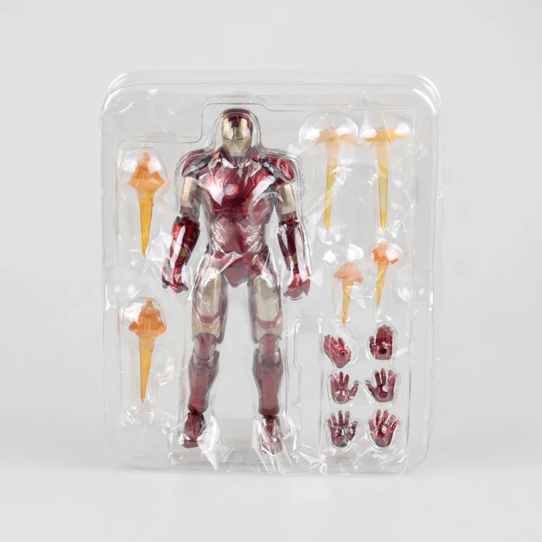 Huong фильм фигурка 16 см Супер Герои SHFiguarts Железный человек Mark 43 ПВХ фигурку