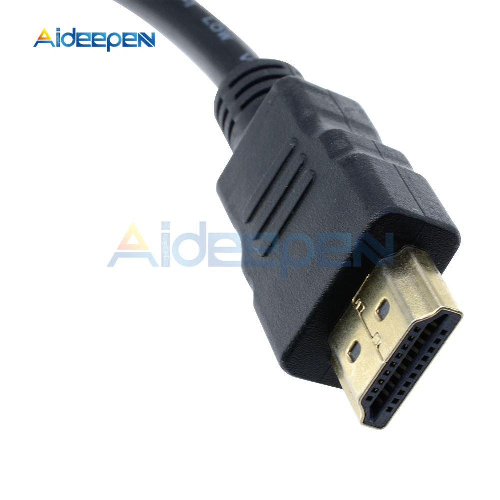 

1080P HDMI Male To VGA D-SUB 15 Pins Female Video AV Adapter Converter Cable For HDTV Set-top Box