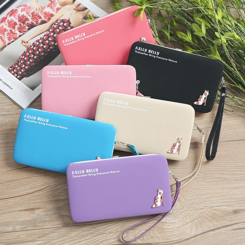 Длинные бумажники женские кошельки из искусственной кожи Бизнес держатель для