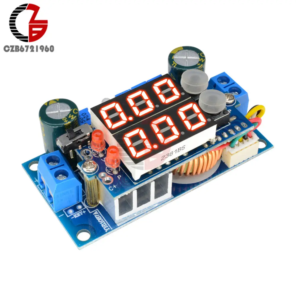 Цифровой контроллер солнечной панели DC 6-36V 5A MPPT светодиодный 12V 24V модуль питания