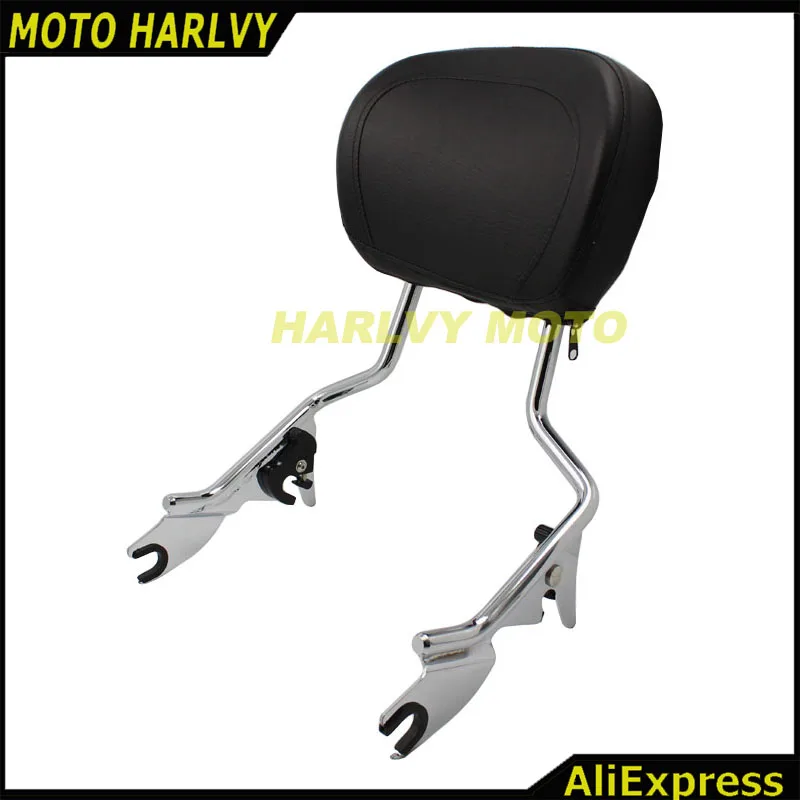 Регулируемая спинка Sissy бар стелс багажная стойка для Harley Davidson Touring 2009- Electra Glide Road King Street Glide