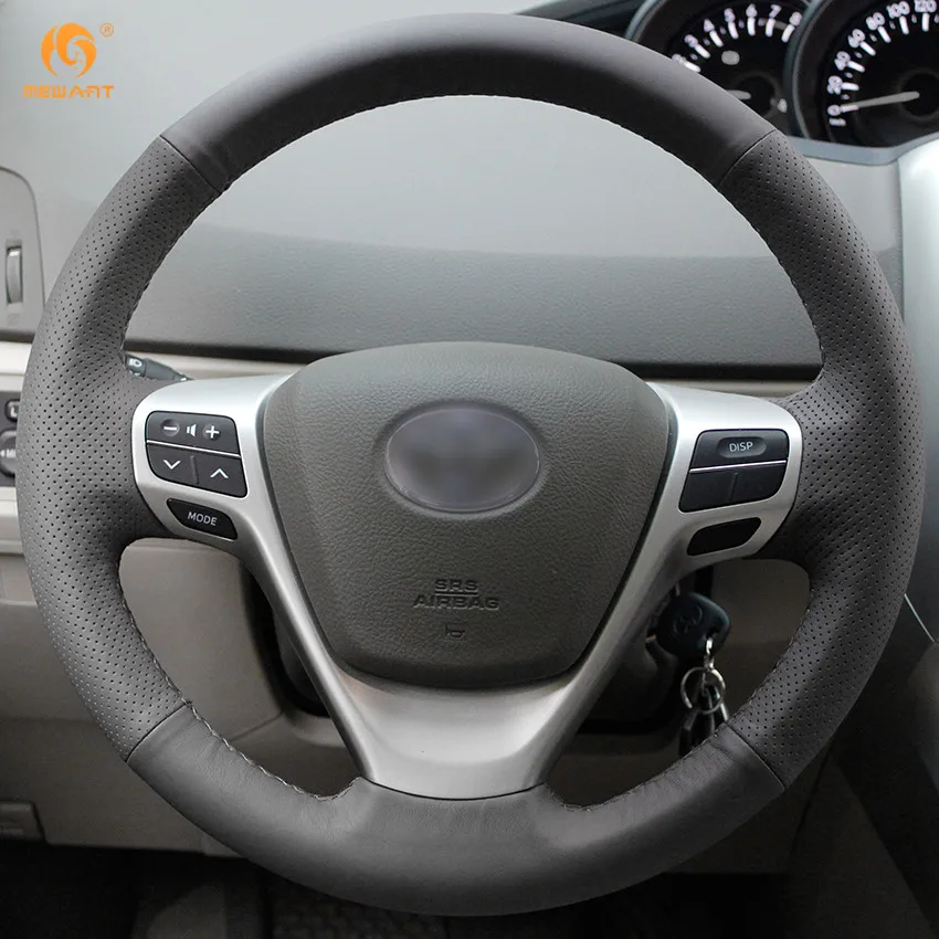 MEWANT черный чехол рулевого колеса автомобиля из искусственной кожи для Toyota Verso EZ
