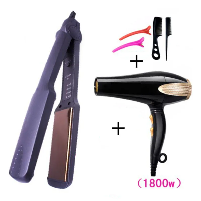 

Free shipping ceramic plate ironing board with wavy hair not damaged hair Dry wet Dual-use15 seconds rapid heat Clip hair device