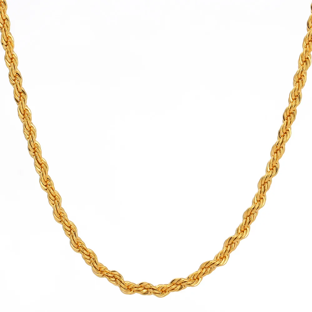 Женское Ожерелье с тонким плетением золотистого и золотого цвета 45 см 18