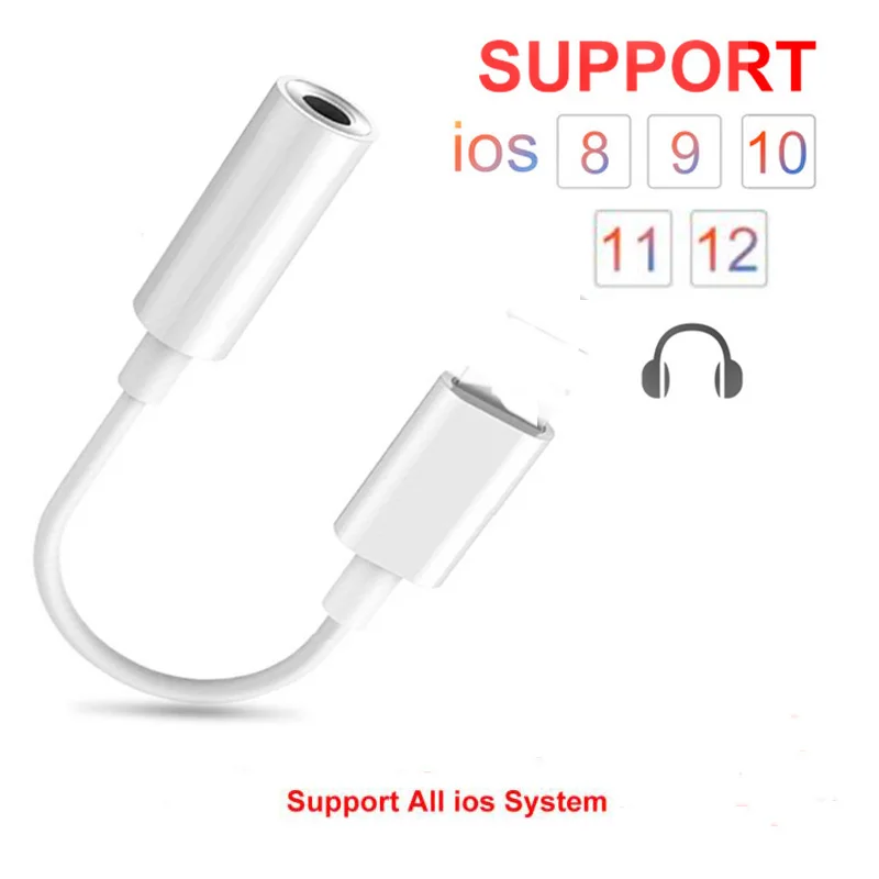 Lachouffe для Lightning до 3 5 мм адаптер Jack аудио наушники AUX кабель Apple iPhone X 7 8 Plus IOS 12