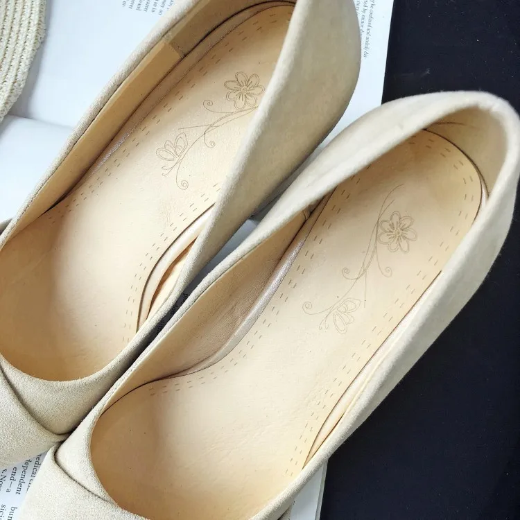 Туфли лодочки PXELENA женские на квадратном каблуке классические без застежки с