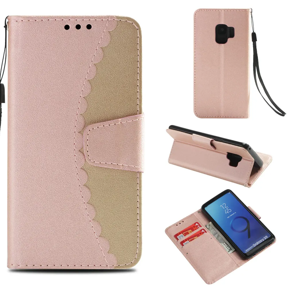 Новый флип чехол для Samsung S7 S8 S9 S7edge S8plus S9P телефона Note9 J7 A5 A8 модный кошелек