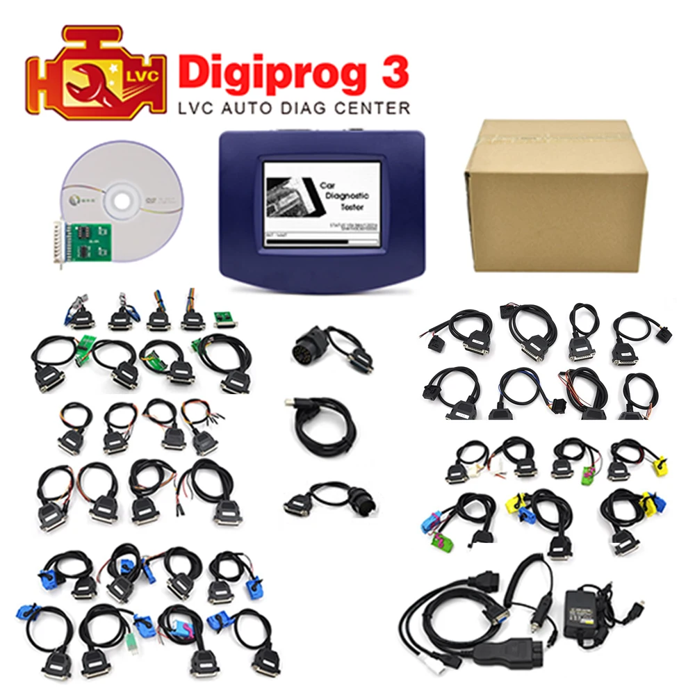 Digiprog III Digiprog3 V4.94 полный набор одометра Отрегулируйте программист digiprog3 ST01 ST04 инструмент для коррекции пробега DHL бесплатно