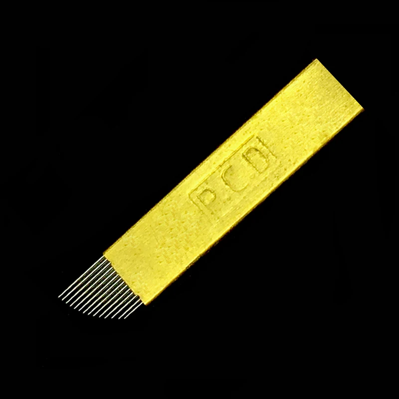 

Иглы для микроблейдинга 500 шт., иглы для перманентного макияжа, татуировки, лезвия для бровей, ручка, 3D вышивка, медная булавка