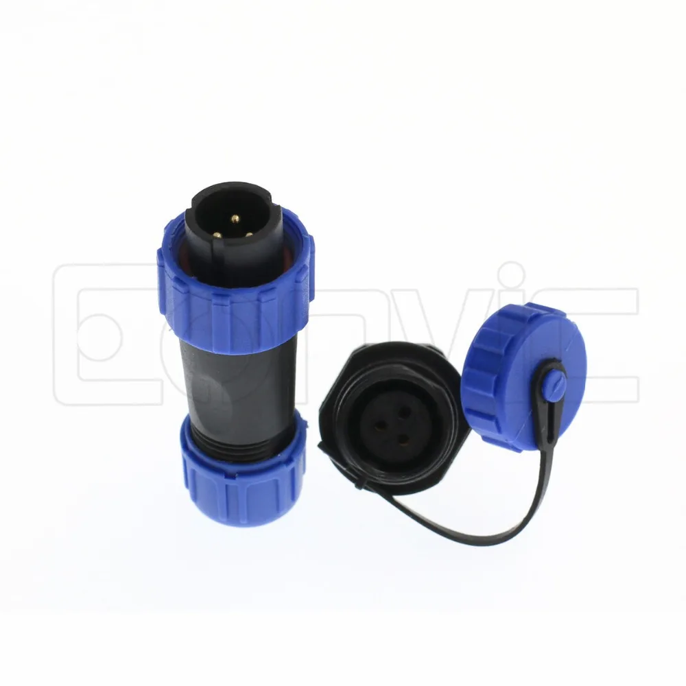 SP13 Серия 2 3 4 5 6 7 9-контактный водонепроницаемый кабельный разъем IP68 пластиковый