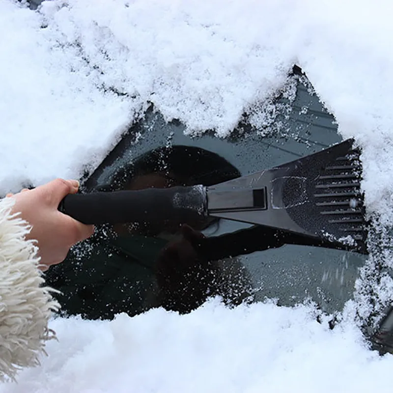 Новый 3 вида цветов скребок для снега и льда автомобиля щетка удаления лопаты