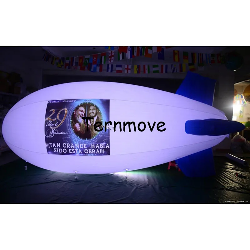inflatable airship with light advertising/0.18mm PVC flying helium blimp promotion airplane zepplin | Игрушки и хобби