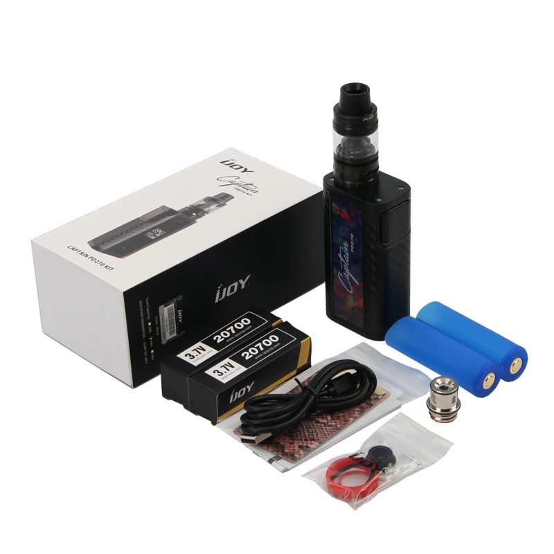 Оригинальный комплект IJOY Captain PD270 с 20700 батареей 234 Вт бокс мод 2 мл S Subohm Tank
