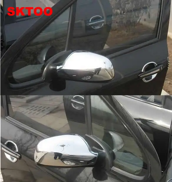 SKTOO для 2004 2012 Peugeot 307 CC SW 407 хромированная крышка боковых крыльев двери зеркала