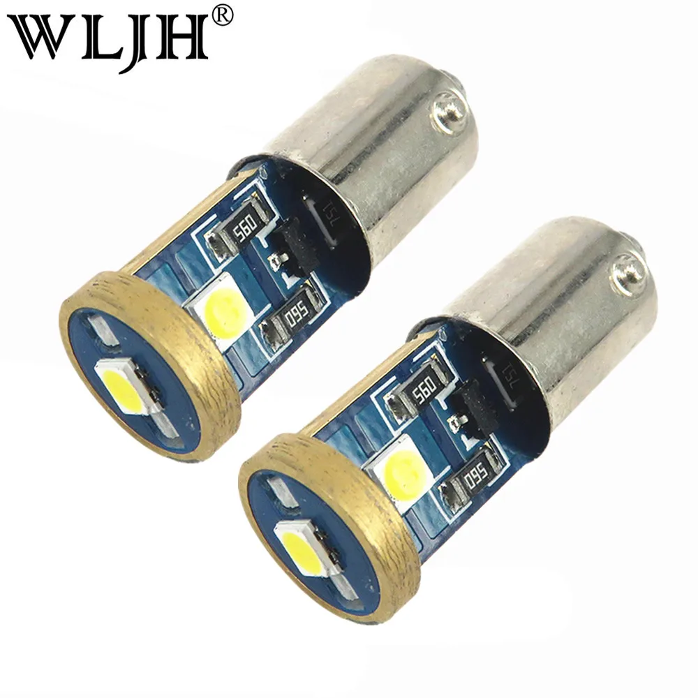 WLJH 2x Canbus автомобильный светильник светодиодный 12v BA9S T4W Габаритные Поворотная