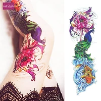 temporary tattoo sleeve designs full arm waterproof tattoos for cool men women transferable tattoos stickers on the body art