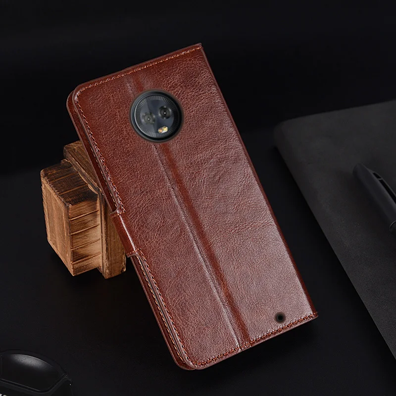 Кожаный чехол для Motorola One Vision Action Zoom с откидной крышкой и фоторамкой Moto G7 Power E6 G6 E5 Z4