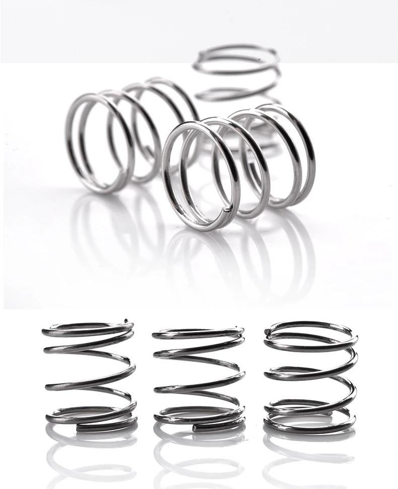 

10pc 304 stainless mechanical steel wire diameter 0.5 * outer diameter 10 * length 5-50 spring