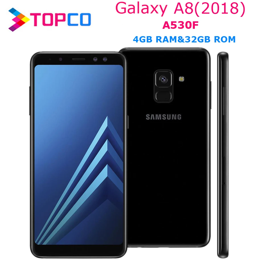 Оригинальный разблокированный мобильный телефон Samsung Galaxy A8 (2018) на базе Android