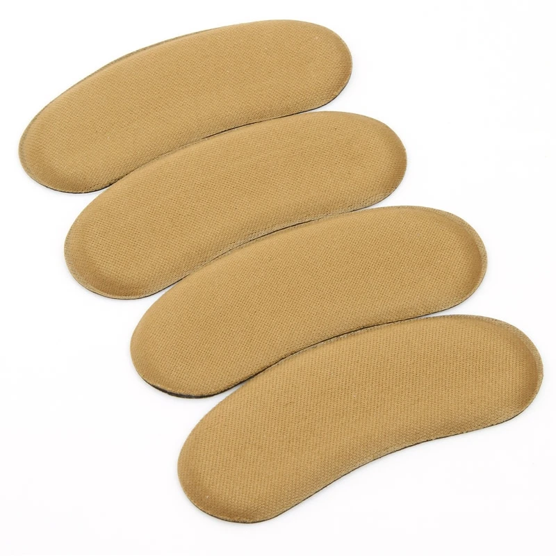1 пара = 2 шт./лот липкая Тканевая обувь вставки на заднем каблуке стельки