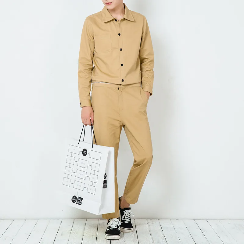 Новинка 2017 Мужская одежда мужской модный повседневный комбинезон облегающий