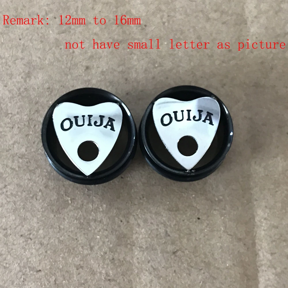 Пара ушных вкладышей Ouija ушные пробки одиночные расклешенные туннели для тела
