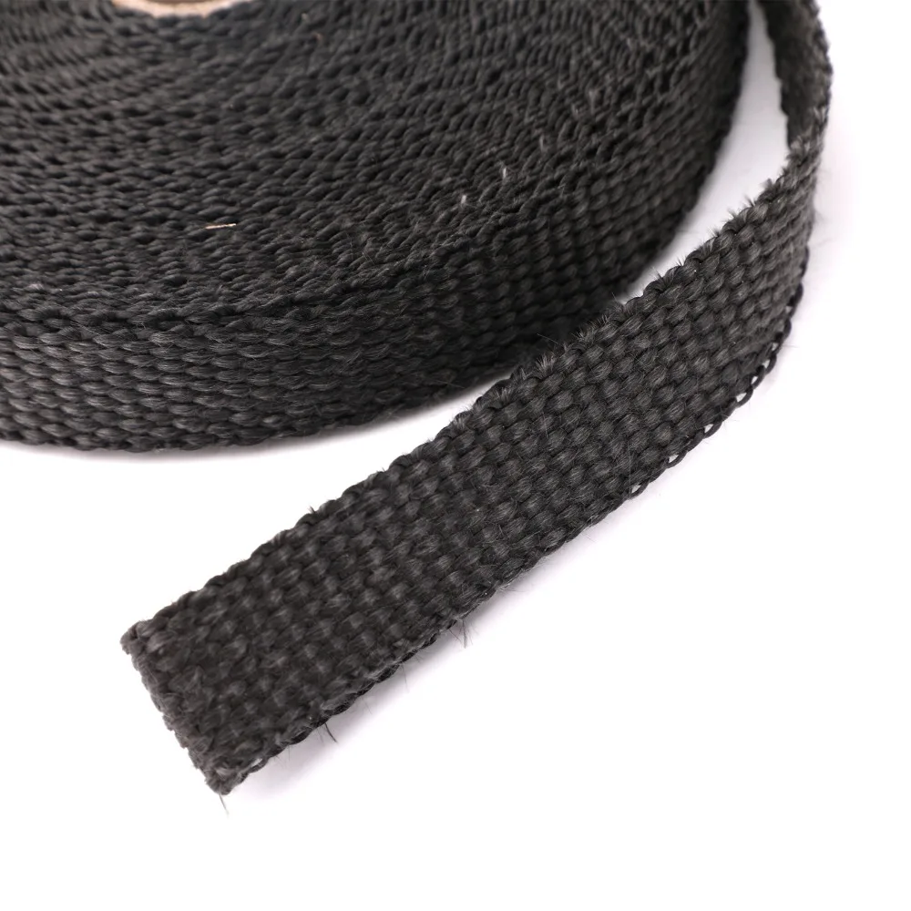 Areyourshop Car 4/5&quot 50Ft New Fiberglass Exhaust Header Pipe Heat Wrap Tape + 10 Ties Kit Auto accessories | Автомобили и