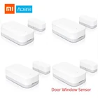 Датчик открытия окон и дверей Xiaomi Aqara, комплект беспроводной сигнализации ZigBee для умного дома, работает с хабом Mi Home Gateway 3