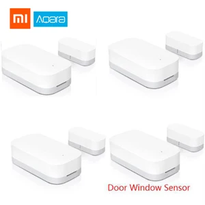 Датчик открытия окон и дверей Xiaomi Aqara, комплект беспроводной сигнализации ZigBee для умного дома, работает с хабом Mi Home Gateway 3