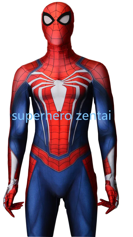 PS4 Insomniac костюм Человека-паука зентай с 3D принтом новые игры Spidey Косплей Костюм