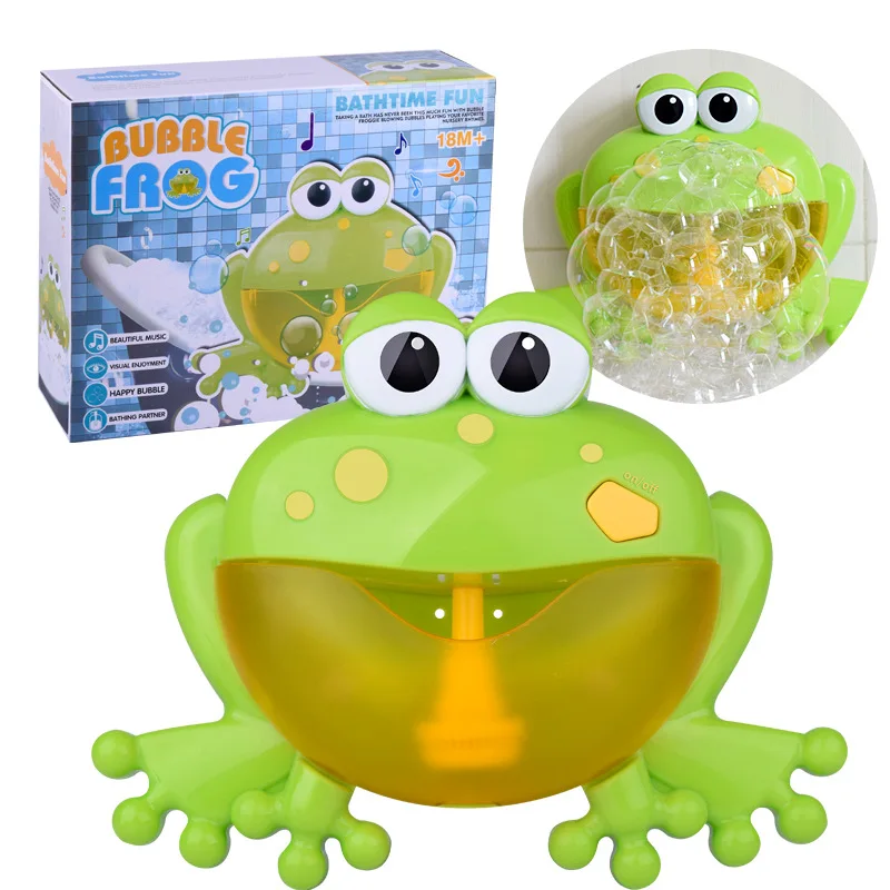 Детские Игрушки для ванны Bubble spitting toy baby ЭЛЕКТРИЧЕСКАЯ ВАННА музыка лягушка